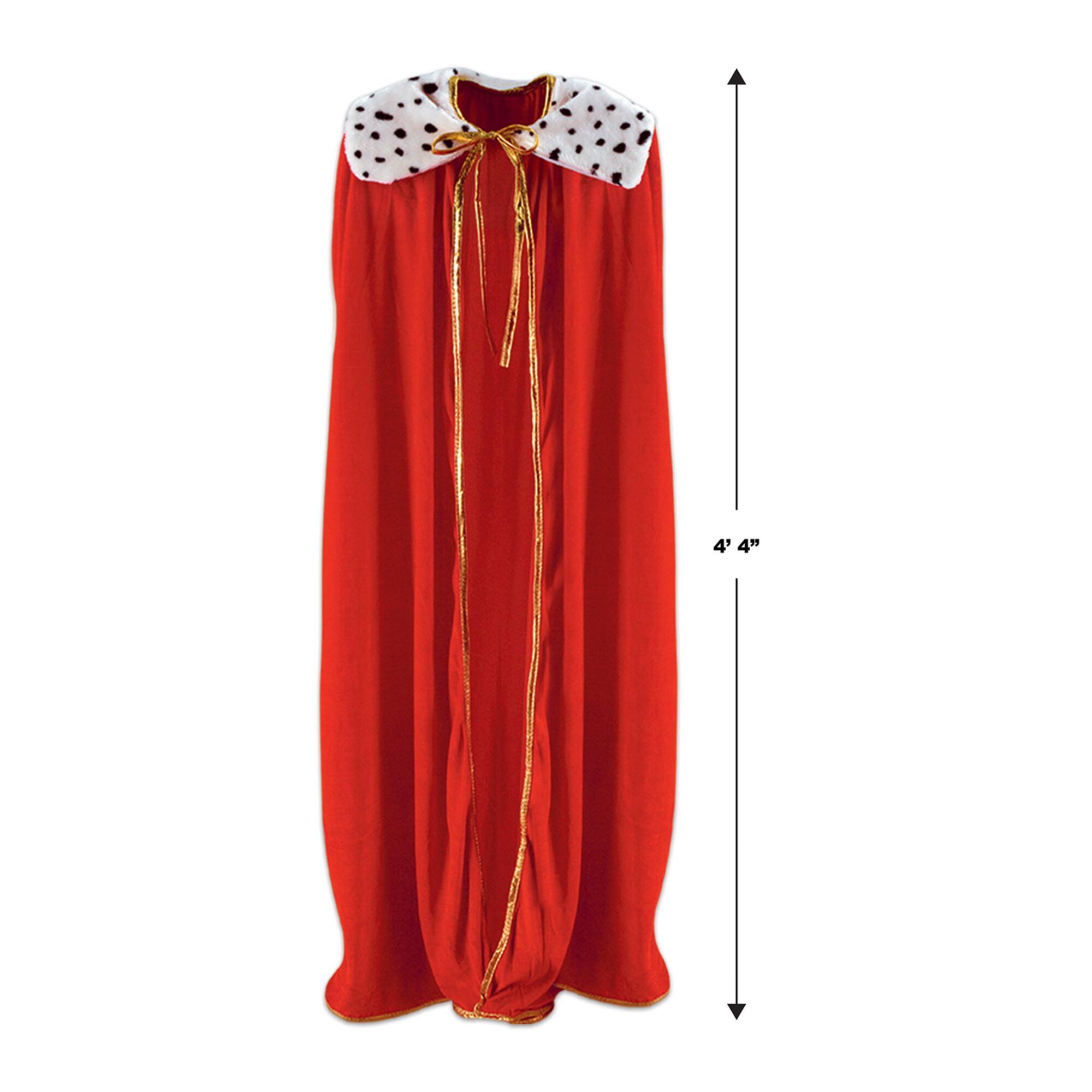 Beistle 4.3ft. Red Adult King or Queen Robe